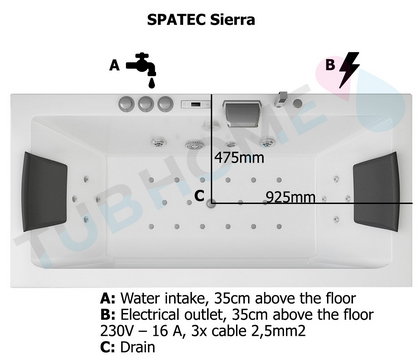 whirlpool bathtub drawing